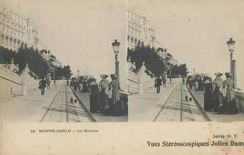 Vue stereographique MONACO Monte Carlo la Montee