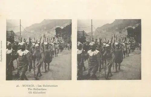 Vue stereographique MONACO The halbardiers soldier march