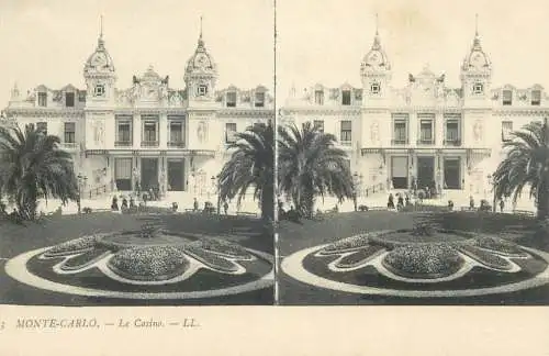 Vue stereographique MONACO Monte Carlo casino
