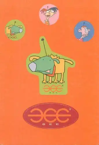Boomerang card children caricature drawings
