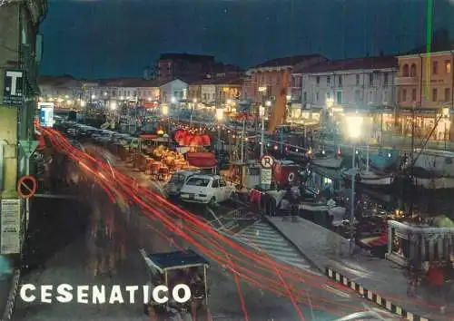 Italy Cesenatico nocturnal view
