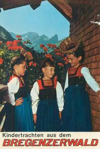 Austria Vorarlberg children folk costumes from Bregenzerwald