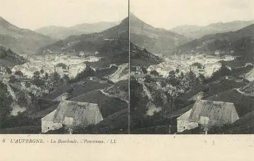France cpa stereographique Auvergne La Barboule panorama