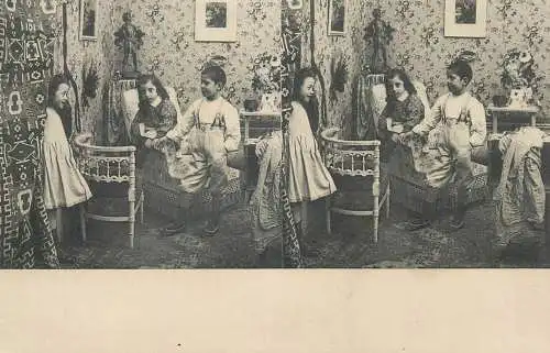 France carte postale stereo enfants costumes chambrey laugh play