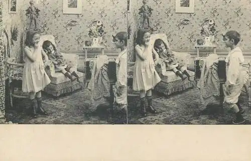 France carte postale stereo enfants costumes chambrey laugh play