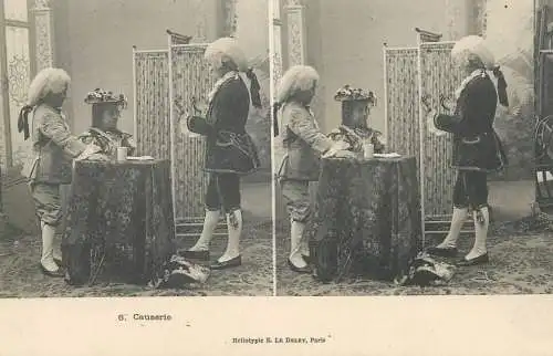 France carte postale stereo enfants costumes lord chamber wigs France causerie