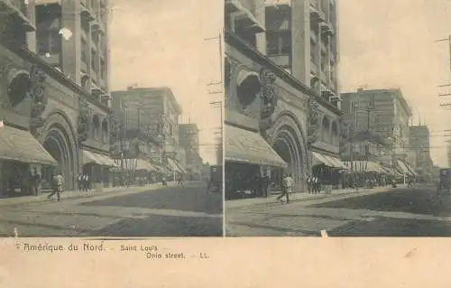 Stereographic image North America USA St Louis – Missouri Saint Louis Ohio Street