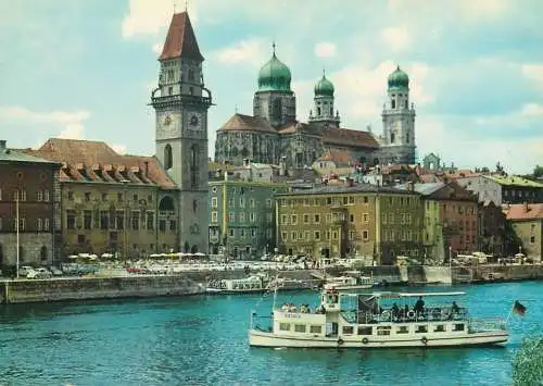 Germany Passau Cathedral & Danube scenery