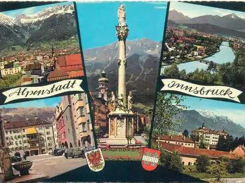Austria Alpenstadt Innsbruck multi view