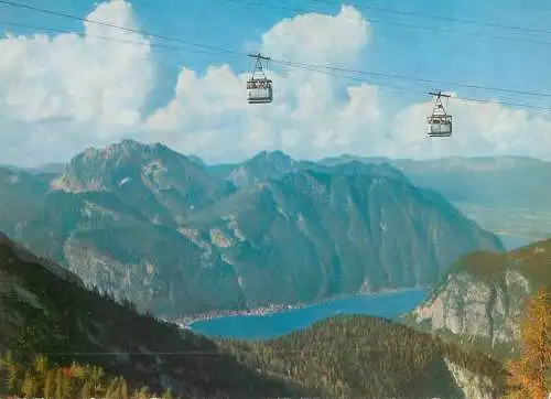 Austria Dachsteinbahn Teilstrecke Blick auf Hallstatter See