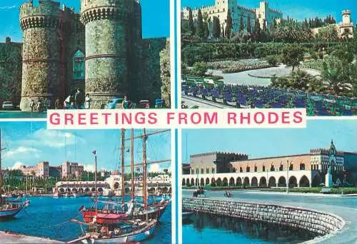 Greece Greetings from Rhodes multi view