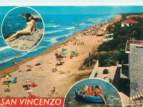 Italy San Vincenzo Livorno area littoral types and scenes multi view