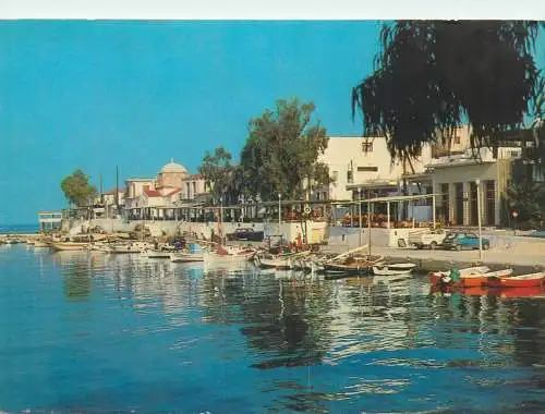 Greece Aegina Perdika fishing village harbour view