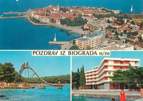 Croatia Greetings from Biograd several views
