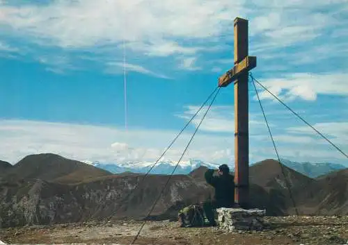 Austria St Oswald Bad Kleinkirchheim Gipfelkreuz am Mallnock