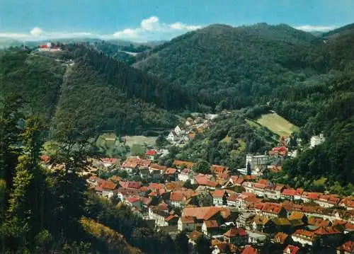Germany Bad Lauterberg im Harz Kneipp Heilbad Blick vom Scholben panorama