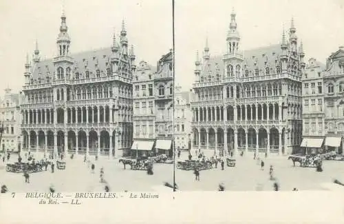 Vues Stereoscopiques Julien Damoy BRUXELLES la maison du Roi
