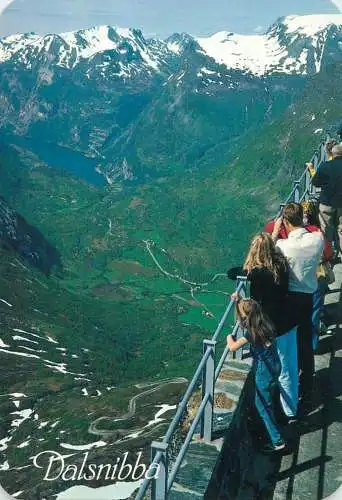 Norway view from Mount Dalsnibba towards Geiranger