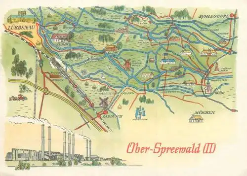 Germany Ober Spreewald map region