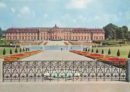 Germany Residenzschloss Ludwigsburg Sudfront mit Schlossgarten