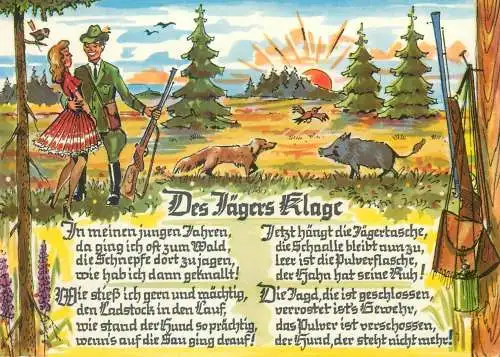 Germany Des Jagers klage comic funny illustration