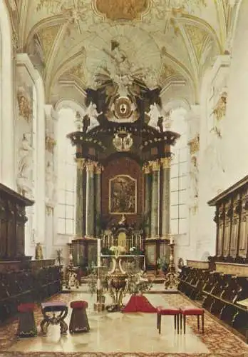 Germany Wiesensteig Chorraum der Stiftskirche St Cyriakus