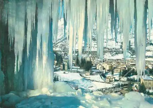 Italy Piemonte Limone winter scenery