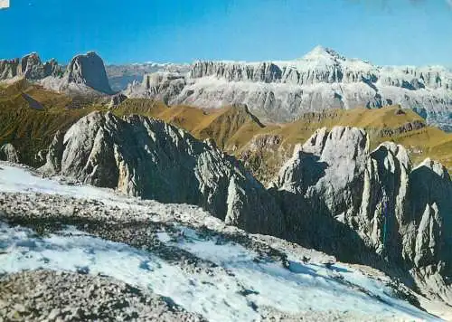 Italy Dolomiti dalla Marmolada verso il Boe e Sassolungo