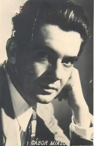 Cinema film star actors photo ca. 6 x 9 cm Gabor Miklos