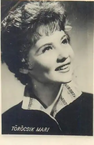 Cinema film star actors photo ca. 6 x 9 cm Torocsik Mari