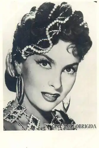 Cinema film star actors photo ca. 6 x 9 cm Gina Lollobrigida