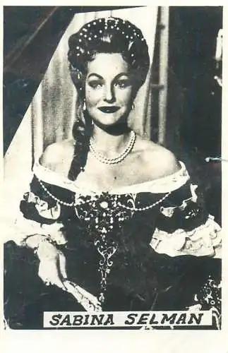 Cinema film star actors photo ca. 6 x 9 cm Sabina Selman