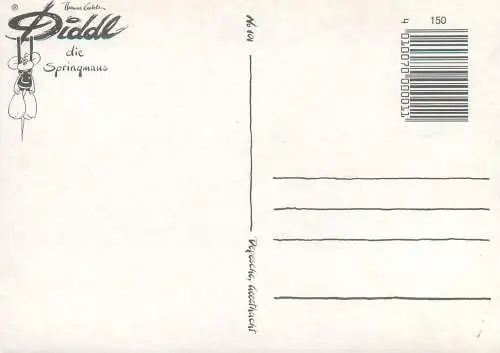 Diddl the Springmaus Thomas Goletz signed drawing