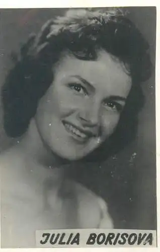 Cinema film star actors photo ca. 6 x 9 cm Julia Borisova