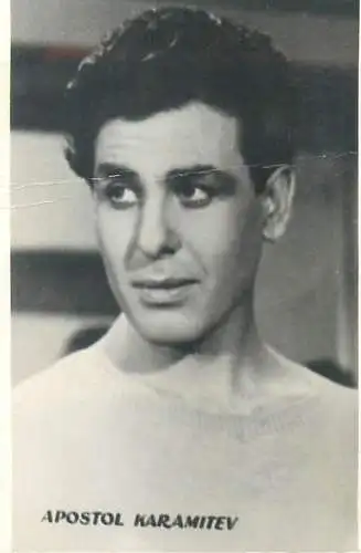 Cinema film star actors photo ca. 6 x 9 cm Apostol Karamitev