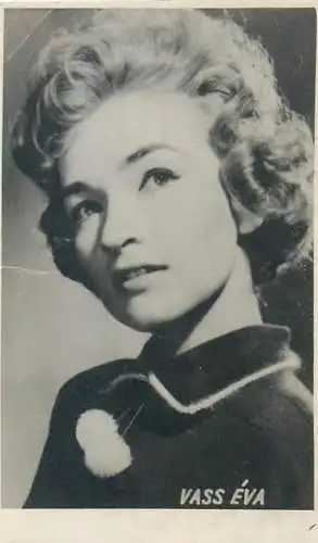 Cinema film star actors photo ca. 6 x 9 cm Vass EVa