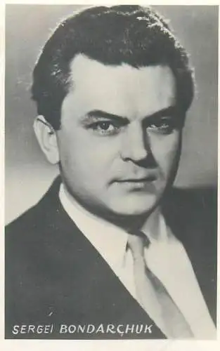 Cinema film star actors photo ca. 6 x 9 cm Sergei Bondarchuk
