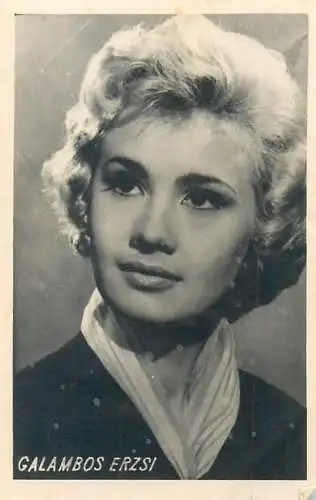 Cinema film star actors photo ca. 6 x 9 cm Galambos Erzsi