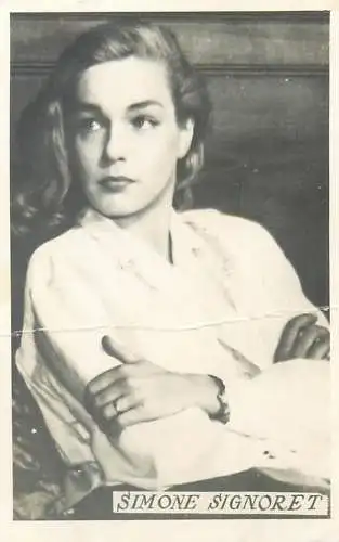Cinema film star actors photo ca. 6 x 9 cm Simone Signoret