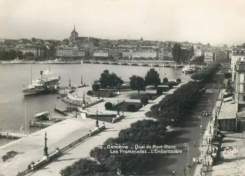 Switzerland Geneve Quai du Mont Blanc Les Promenades L'Embarcadere