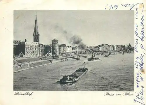 Germany Dusseldorf Rhein sailing types and scenes