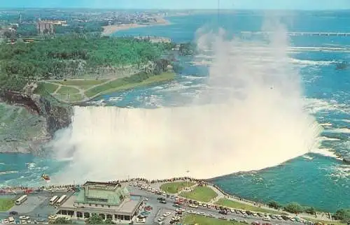 Canada Niagara Falls Canadian Horseshoe Falls aerial view