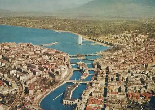Switzerland Geneve vue aerienne