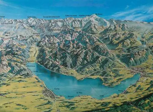 Switzerland Panorama de la region lemanique