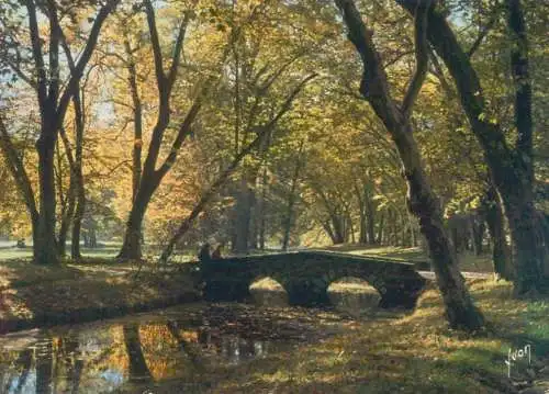 France Rambouillet dans le Parc du Chateau, le Jardin Anglais