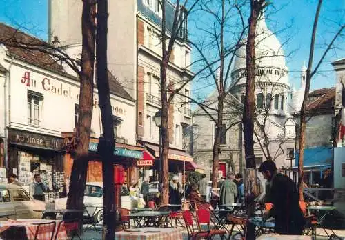 France Paris La Place du Tertre et le Sacre Coeur