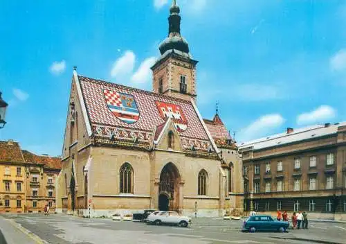 Croatia Zagreb St Mark's Church