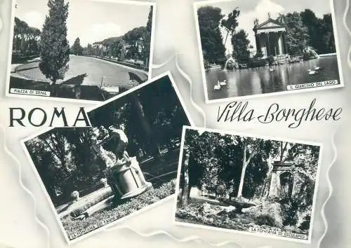 Italy Roma Villa Borghese multi view