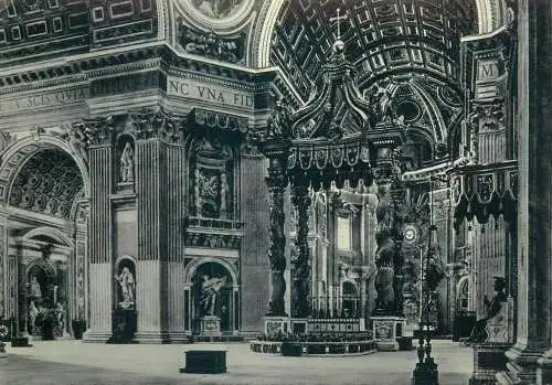 Italy Roma Citta del Vaticano Interno della Basilica di S Pietro