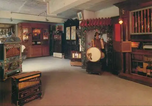 Switzerland L'Auberson une salle du Musee Baud instruments de musique anciens